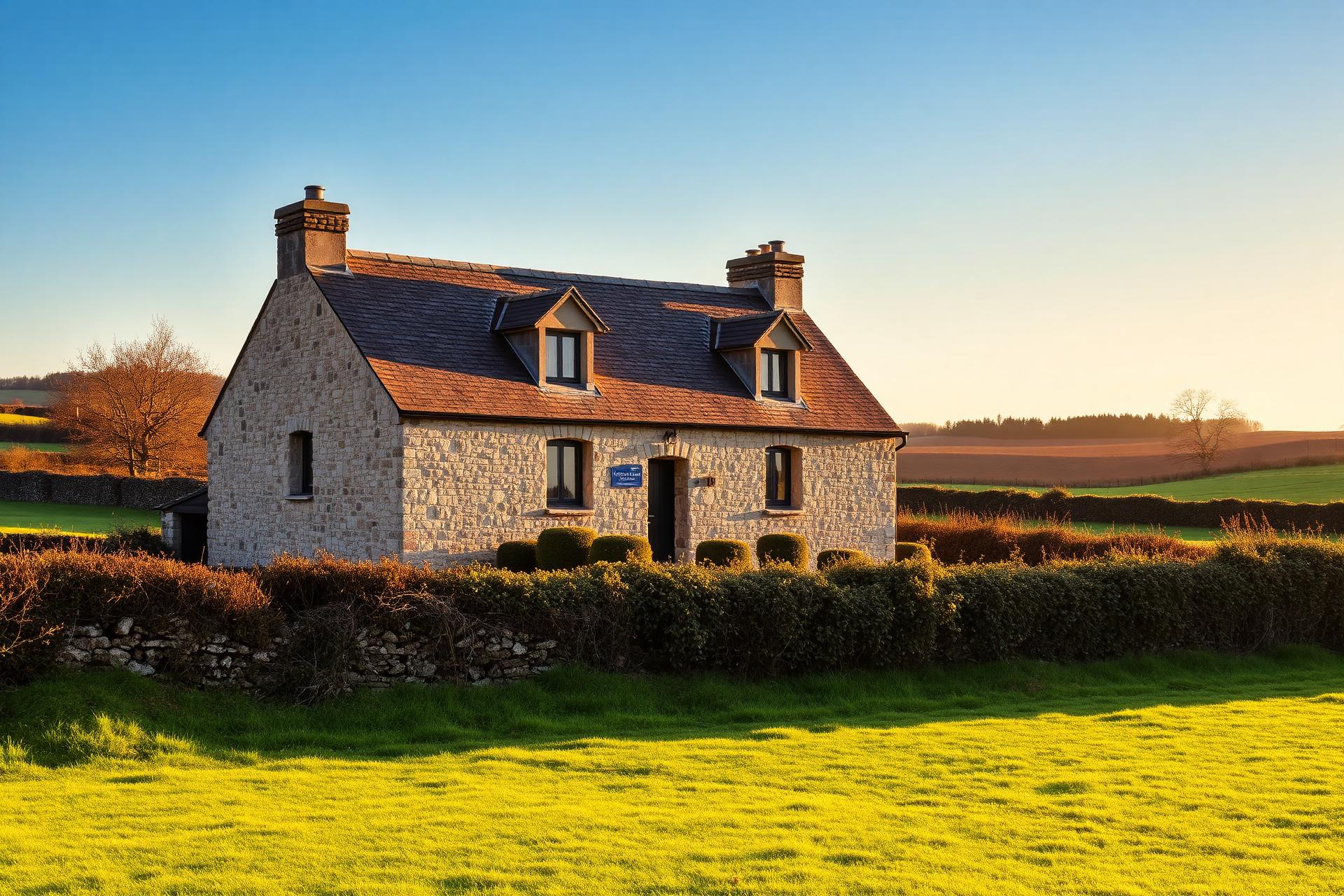 Maison bretonne en pierre au cœur de la campagne d'Ille-et-Vilaine